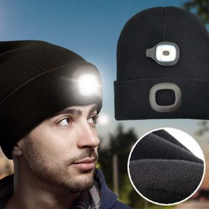 Meleg téli LED-es sapka | LEDBEANIE