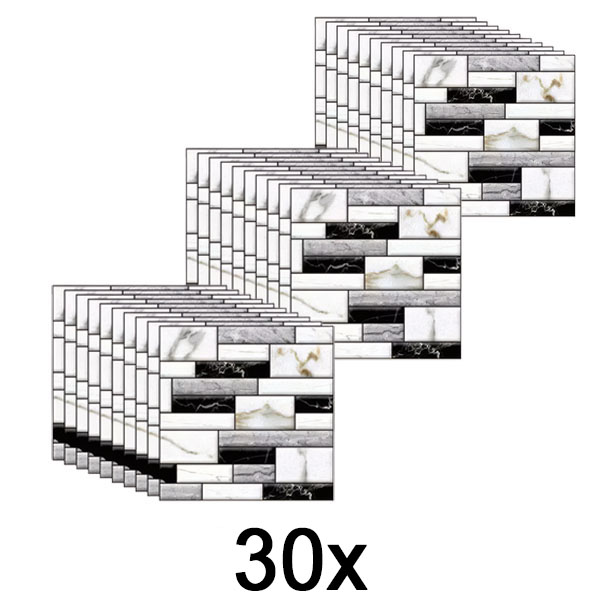 3x 3D márványos falmatricák (10 db) | MARBLEBLOCKS