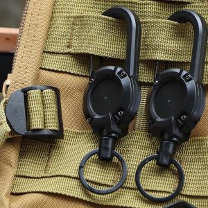 Visszahúzható acélhuzalos kulcstartó (2 db) | TACTKEY